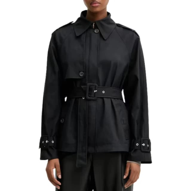 Guess Womens cropped coat Guess Raphaelle Noir Female M
