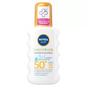 Nivea Sun Kids Sensitive Protect and Care Sun Cream Spray SPF50+ 200ml