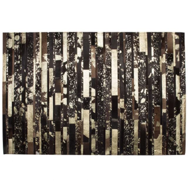 Beliani Rug Artvin Brown 160 X 230 Cm Leather