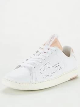 Lacoste Carnaby Evo Light Trainers - White/Natural, White/Natural, Size 3, Women