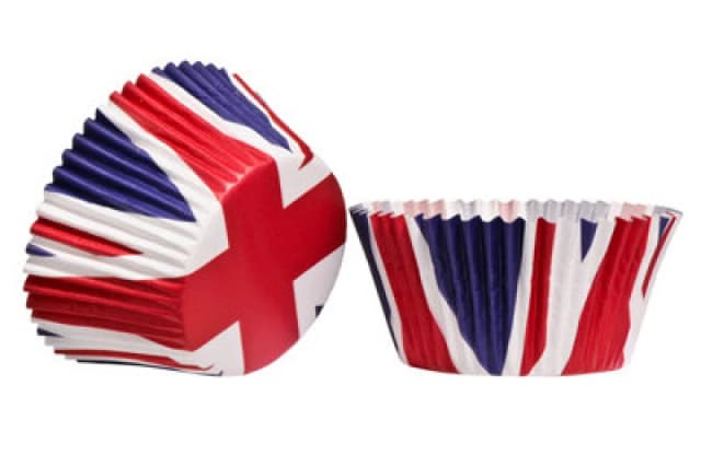 Premier Housewares I Love UK Union Jack 40Pcs Large Cupcake Cases Multi