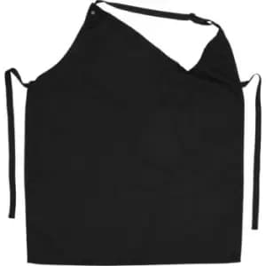 Avenue Andria Asymmetric Apron (One Size) (Solid Black) - Solid Black