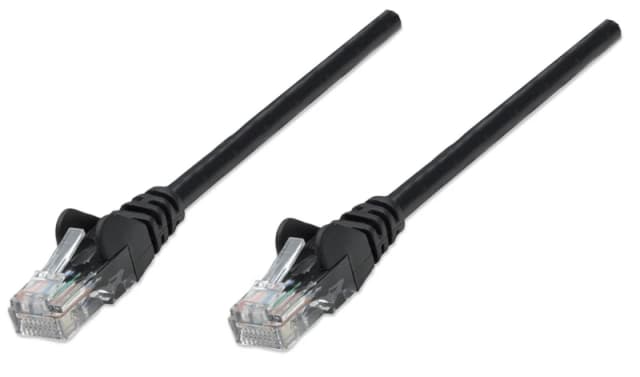 Intellinet Network Patch Cable. Cat6A. 0.25m. Black. Copper. S/FTP. LS