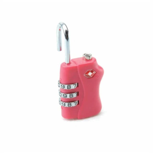 Shatchi TSA Accepted Luggage Lock Pink 3 Combination Travel Suitcase Combination Padlock Pink