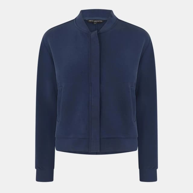 French Connection Wren Zip Through Bomber Jacket - Blue Blue 8