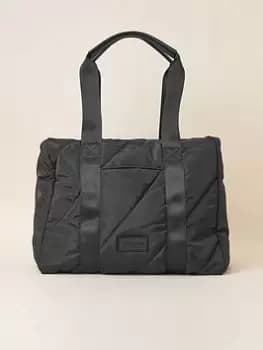 Accessorize Nylon Quilted Shoulder - Black, Women