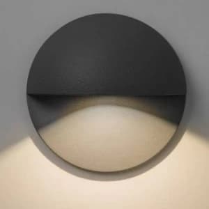 LED Outdoor Wall Light Black IP65