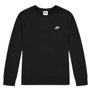 Nike Nsw Sportswear Club Crewneck, Black/White, Male, Crewnecks, BV2666-010