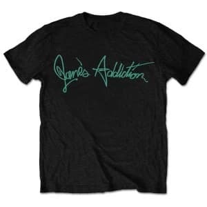 Jane's Addiction - Script Unisex Small T-Shirt - Black