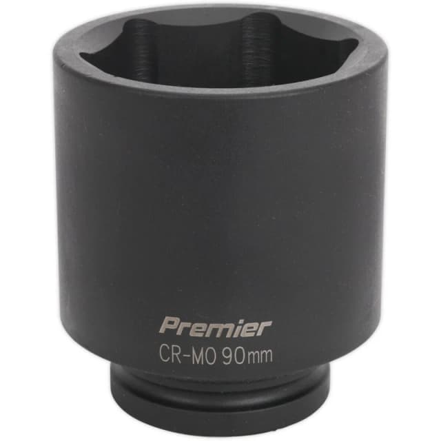 Loops 90mm Forged Deep Impact Socket - 1" Sq Drive - Chromoly Wrench Socket Multi