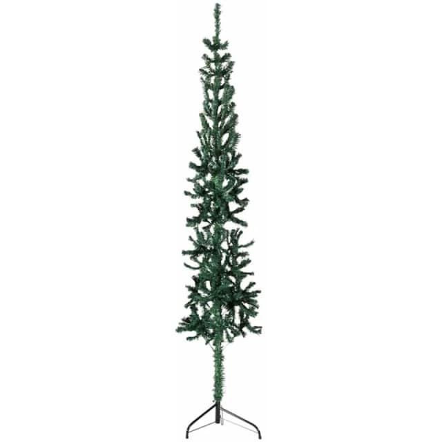 VIDAXL Slim Artificial Half Christmas Tree with Stand Green 150cm Vidaxl 8720287001034