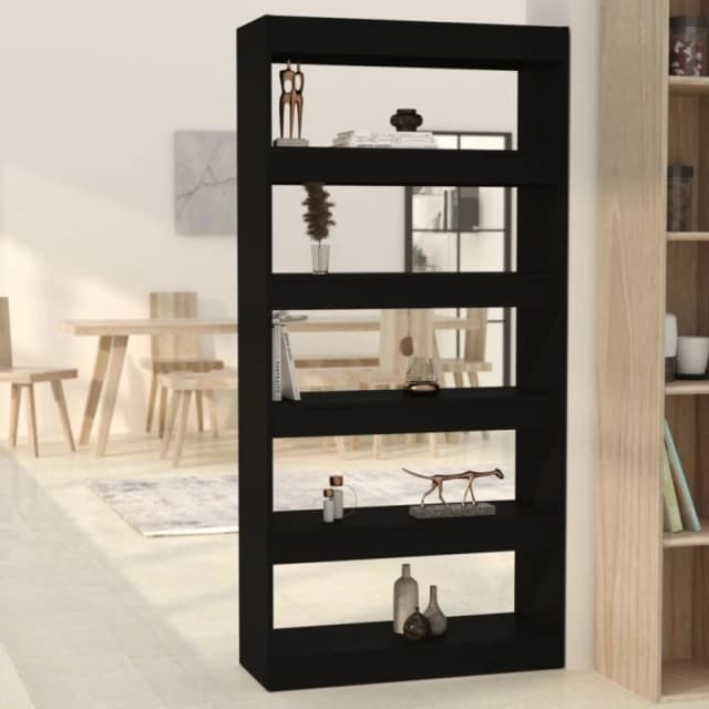 VIDAXL Vidaxl - Book Cabinet/Room Divider Black 80x30x166cm Engineered Wood 8720286843574