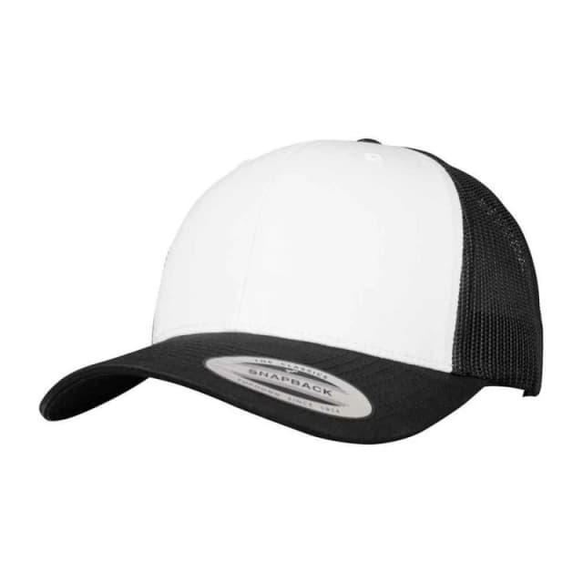 Flexfit Womens Retro Trucker Cap in Black Female One Size