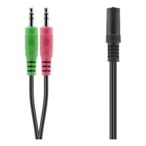 Speedlink Jack Plug Audio & Microphone Smartphone Headset Adapter