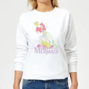 Disney Little Mermaid Womens Sweatshirt - White