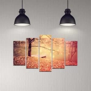 5DMDF-18 Multicolor Decorative MDF Painting (5 Pieces)