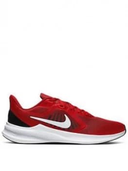 Nike Downshifter 10 - Red/White/Black, Red/White/Black, Size 11, Men