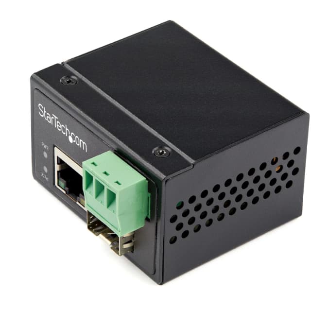StarTech.com Industrial Fiber to Ethernet Media Converter 100Mbps SFP