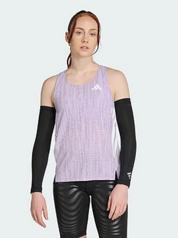 Womens tank top adidas Adizero Violet Female 2XS