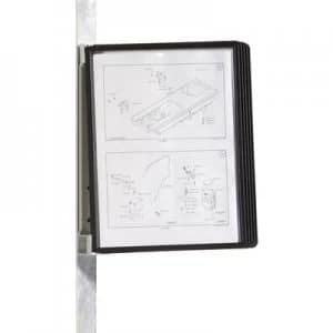 Durable Display board wall bracket VARIO MAGNET WALL 5 Black A4 No. of display boards 5