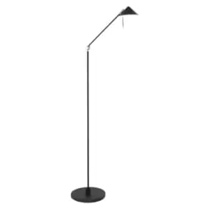 Punkt Task Floor Lamp Black Matt, Steel, Plastic White