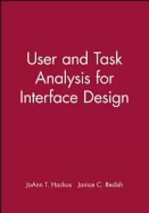 user and task analysis for interface design