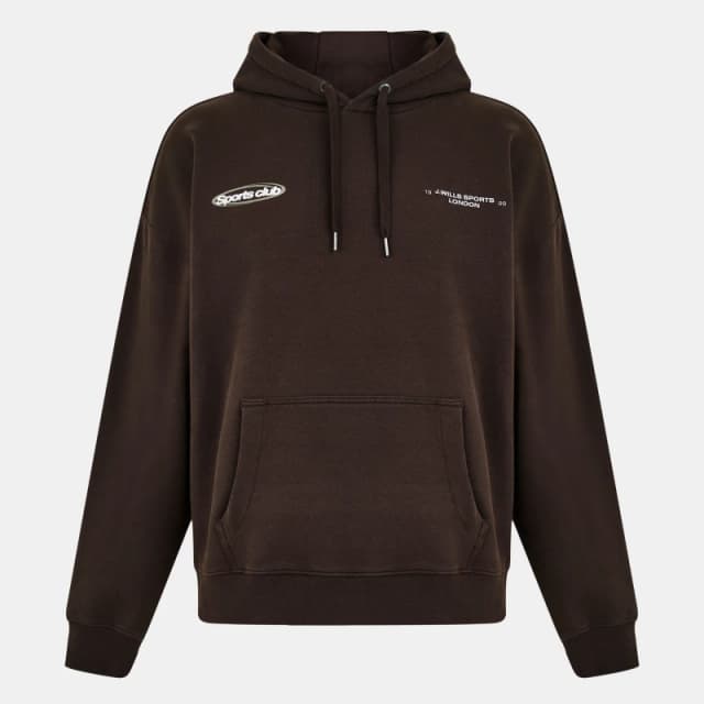 Jack Wills Sports Club Hoodie - Brown Brown XS