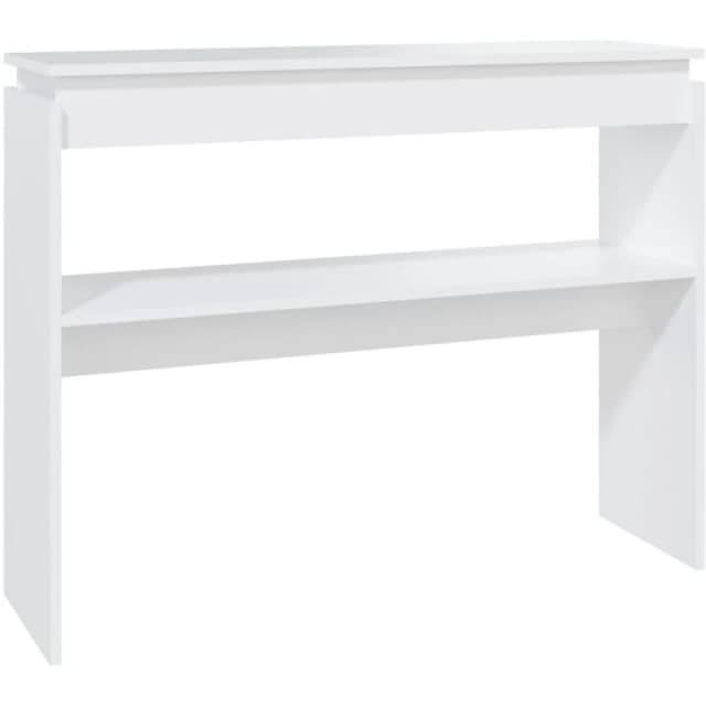 VIDAXL Console Table White 102x30x80cm Engineered Wood Vidaxl 8720286606636
