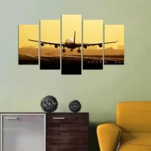 5M-58 Multicolor Decorative MDF Painting (5 Pieces)