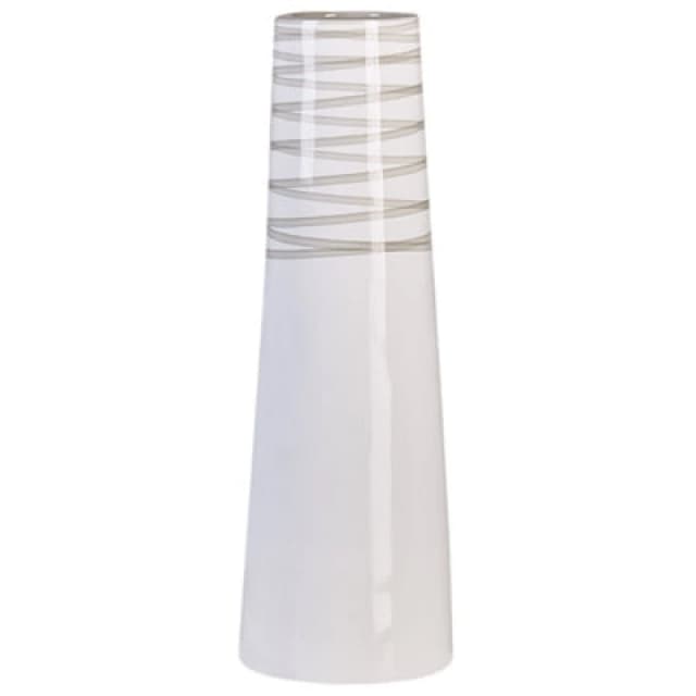 Beliani Decorative Vase Tarragona Ceramic 57cm White