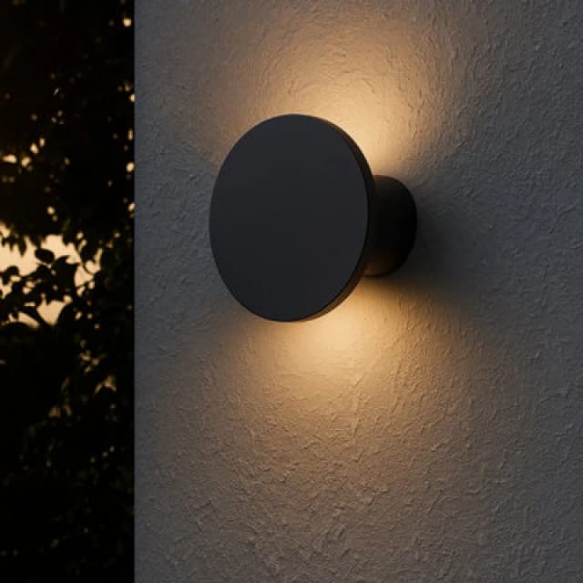 EGLO Eglo Rigosa Modern LED Black Steel Outdoor Wall Light Black One Size Unisex 9008606355815