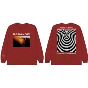 Bring Me The Horizon - Paranoid Unisex Large T-Shirt - Red