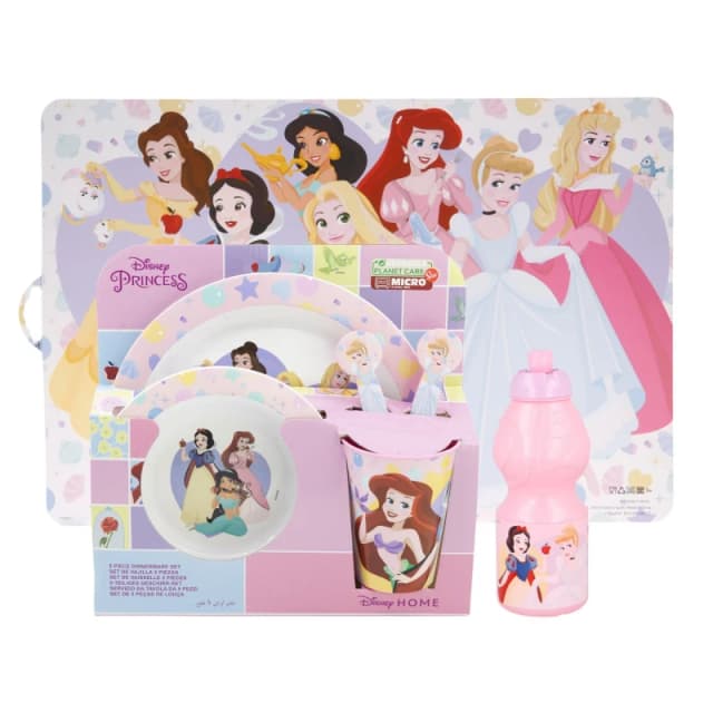 Disney Princess Dinner Set Kids Tableware 95591 Pink 70950006000