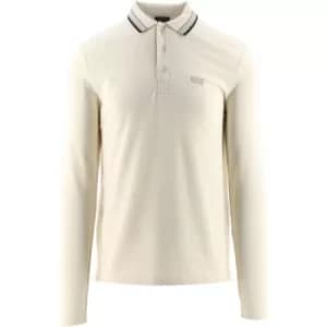 BOSS Open White Plisy Polo Shirt