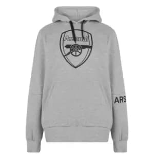 Team Badge Hoodie Mens - Grey