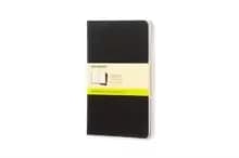 Moleskine Plain Cahier L - Black Cover (3 Set)