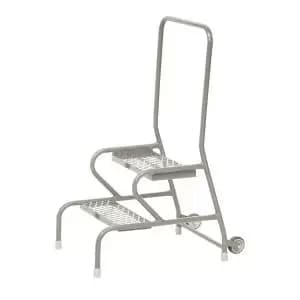 Fort Stable Step 2 Tread With handrail Mesh Galvanised GS3112G