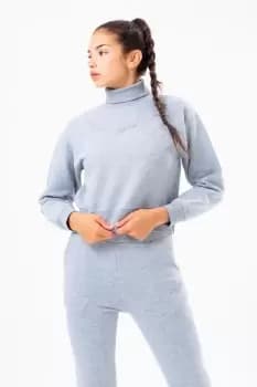 High Neck Crop Sweatshirt