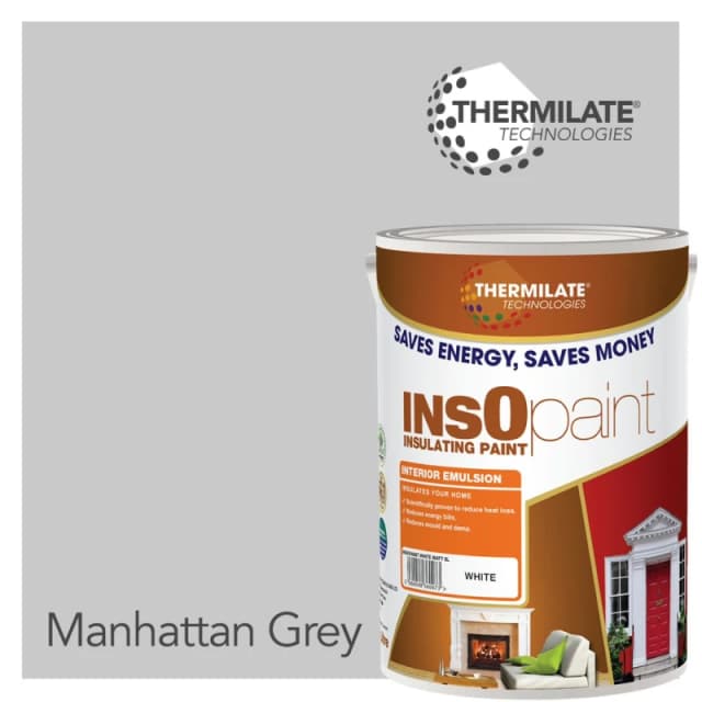 THERMILATE TECHNOLOGIES Interior Emulsion Paint - 5L in Manhattan Grey Manhattan Grey Unisex 5L