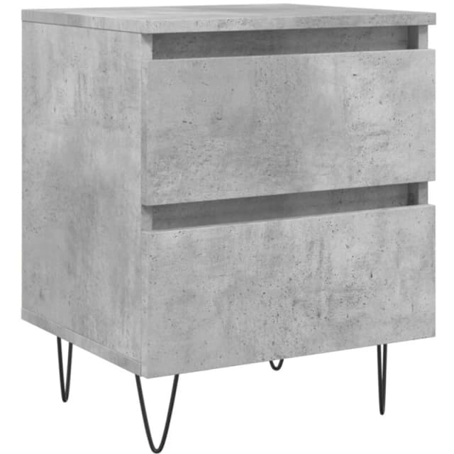 VIDAXL Bedside Cabinet Concrete Grey 40x35x50cm Engineered Wood Vidaxl 826884