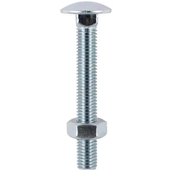 Coach Bolts and Nut Zinc Plated 0640CB Size: M6