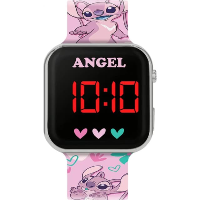 Disney Angel Pink Printed LED Watch