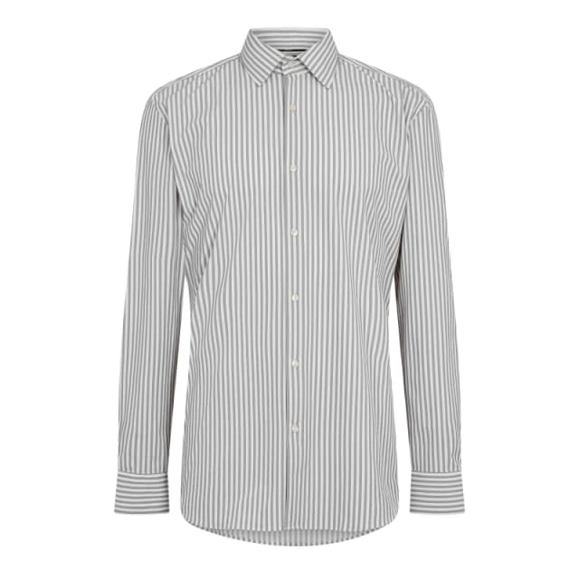 Boss Mens P Hank Kent Long Sleeve Oxford Shirt Medium Grey male 15 inch