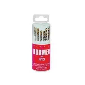 Dormer A094 No. 413 HSS TiN Coated Drill Set of 13 1.5- 6.50mm x 0.5mm