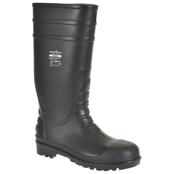 Portwest Saftey Wellington Boots FW94BKR39 Colour: Black