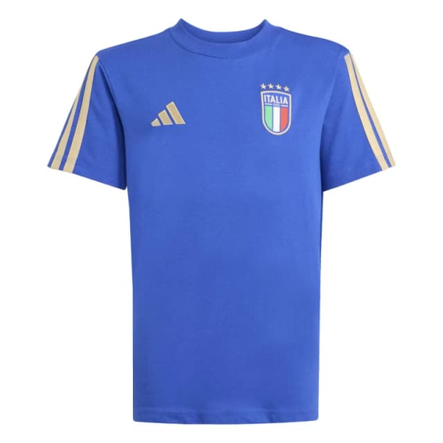Adidas Italy Kids T-Shirt DNA Coupe du Monde 2026 Bleu Unisex 15/16 years