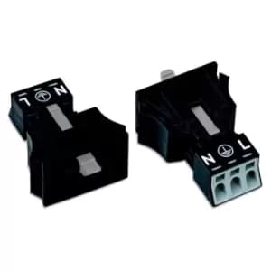 Wago 890-713 Plug, Winsta Mini,snap-In, 3Pole,blk