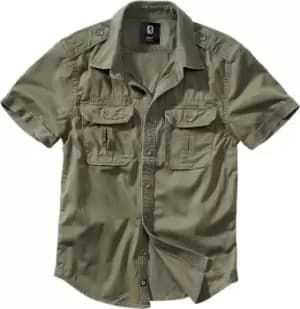 Brandit Vintage Shirt, green Size M green, Size M