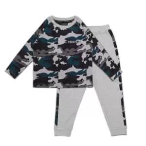 Firetrap Long Sleeve Pyjama Set Infant Boys - Blue