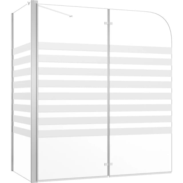 VIDAXL Vidaxl - Bath Enclosure 120x68x130cm Tempered Glass Stripe 146226